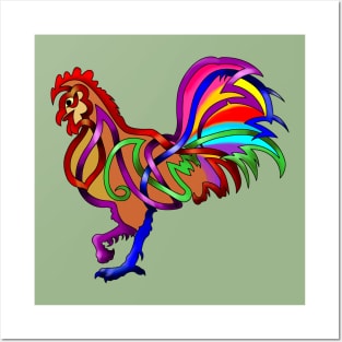 Rakish Rooster Posters and Art